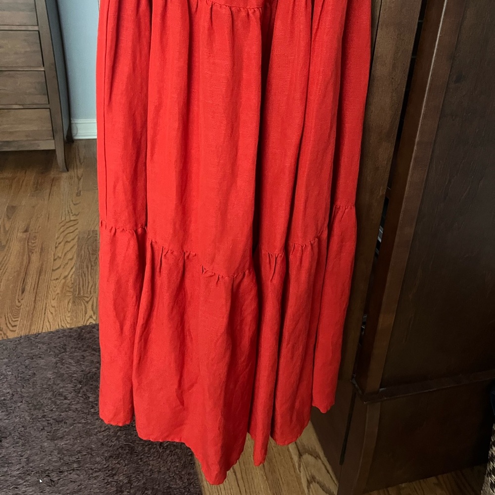 SOLID & STRIPED Puff-Sleeve Banded-Lawn Trapeze Dress - Picture 5 of 11